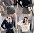 Winter Knitted V-neck Collar Down Pullover